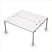 6МБН.274 Сдвоенные бенч-системы, начальный модуль (1600x1435x750) (Шамони светлый/Алюминий матовый)