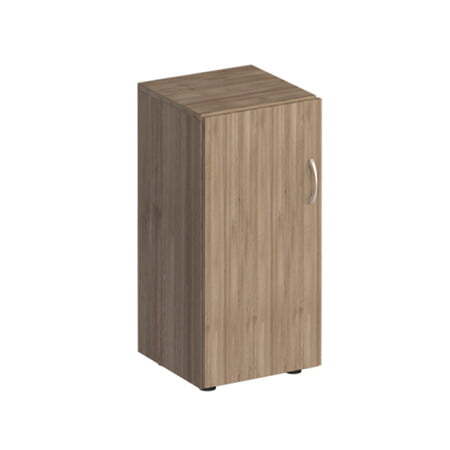 Шкаф для документов низкий узкий закрытый Комфорт МП2 К 508 400x380x840 (Дуб шамони темный)