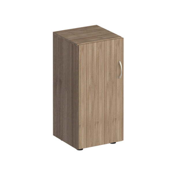 Шкаф для документов низкий узкий закрытый Комфорт МП2 К 508 400x380x840 (Дуб шамони темный)