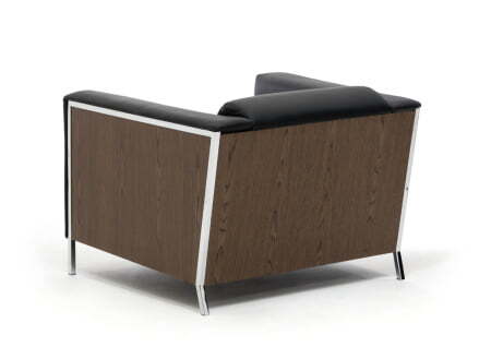 VISPO Кресло (ОРЕХ/ЧЕРНЫЙ)