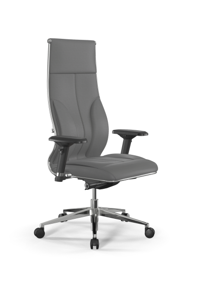 Кресло для руководителя Метта Samurai L1-11D - Infinity /Kc06/Wm06/D04P(M26.B32.G25.W03) (Серый)