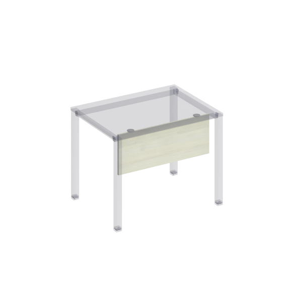 Экран стола защитный (ДСП) с кроншт. для стола 100 на мет. каркасе КФ Комфорт КФ К.810 850x320x18 (Дуб шамони светлыйСерый)