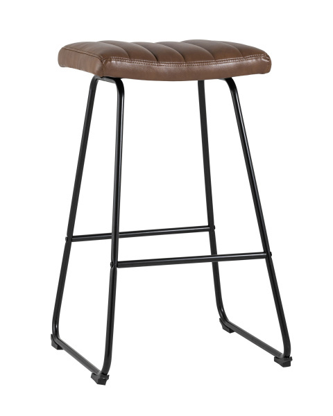 Стул барный Ковбой экокожа коричневый (Стул барный Ковбой коричневый)