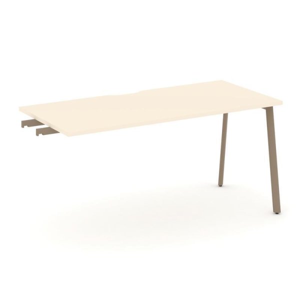 Стол приставка к опорным тумбам ES.SPR-4-VP (1580х730х750) (Сатин/Металл Латте)