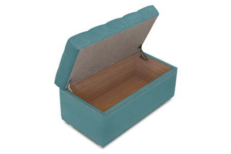 Банкетка Marcele 700 (720x420x450) Аквамарин (Аквамарин)