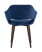 Стул с подлокотниками Саймон велюр темно-синий (Стул Саймон темно-синий)
