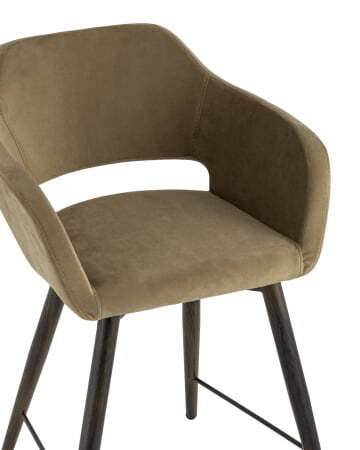 Стул полубарный Саймон велюр капучино (Стул полубарный Саймон капучино)