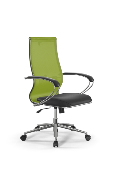 Кресло для руководителя Метта Sit 10 B2-163K - T+Extra /Km00/Wm12/K1cL(M09.B23.G18.W01) (Лайм | Черный)