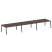 Стол для переговоров (3 столешницы) на А-образном м/к Metal System Style БА.ПРГ-3.5 5400x1235x750 (Дуб наварра/Серый металл)