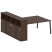 Рабочая станция с шкафом-купе на А-образном м/к Metal System Style БА.РС-СШК-4.5 Т 2210x2332x1098 (Дуб наварра/Серый металл)
