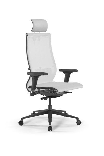 Кресло для руководителя Метта SynchroSit 10 B2-107D - T /Km00/Nb00/D02P/H3mL-2D(M23.B11.G19.W02) (Белый)