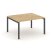 Стол переговорный SN-5P.SPRG-033.3 (1380х1180х750) (Тиквуд Светлый/Металл Антрацит)