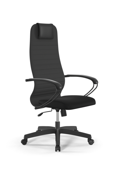 Кресло для руководителя Метта Sit 8 B1-10K - UMF(X1) /Uh02/Wh00/K1bL(M09.B02.G15.W01) (Темно-серый | Черный)