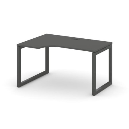 Стол рабочий эргономичный SN-5O.SPA-021(L) (1380х800/980х750) (Антрацит/Металл Антрацит)