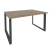 Стол переговорный Onix O.MO-PRG-1.3 1380x980x750 (Тиквуд Темный/Белый Металл)