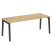 Стол руководителя на деревянных опорах Onix Wood Direct OW.SRR-6.8 1980x800x750 (Тиквуд Темный/Дуб Светлый)