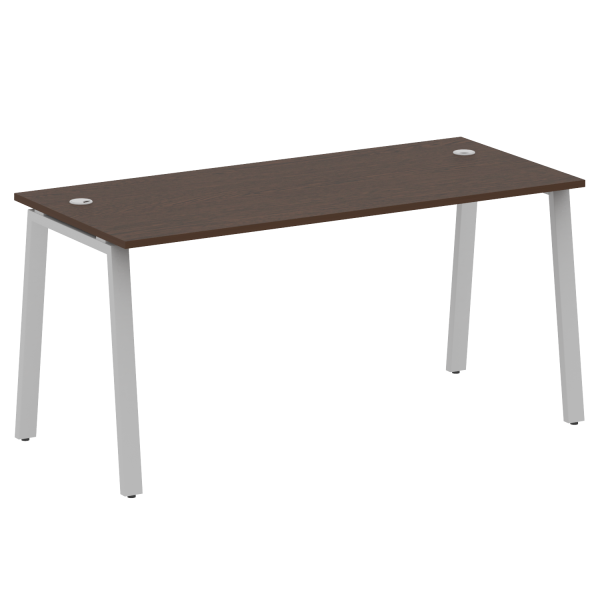 Стол письменный Metal System Style БА.СП-4 1600x720x750 (Венге Цаво/Серый металл)