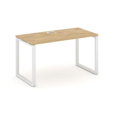 Стол письменный SN-6O.SP-002 (1180х600х750) (Тиквуд Светлый/Металл Белый)