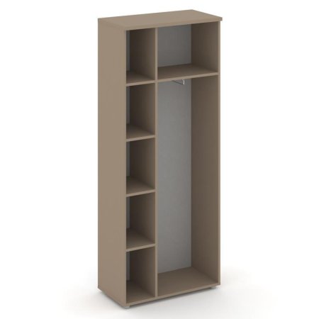 Гардероб широкий ES.GB-4 (800х420х1977) (Латте/Сатин)