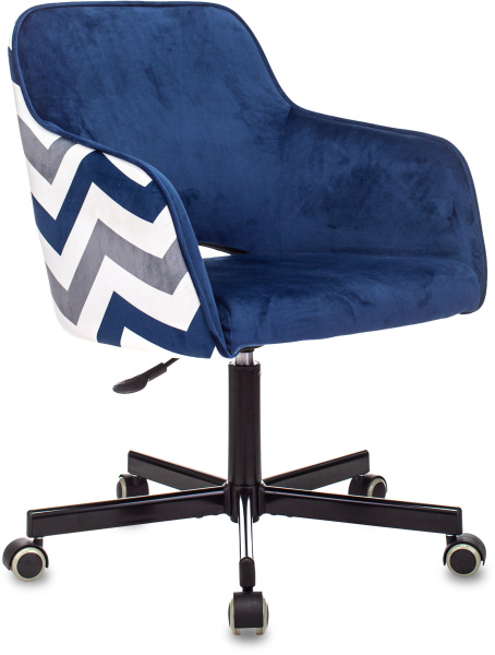 Кресло CH-380M сапфировый Italia 17 зигзаг крестов. металл (Синий)