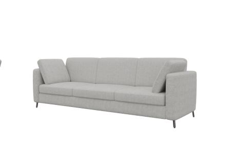 Диван трехместный BRS-3 (Ness 010/Металл Черный)