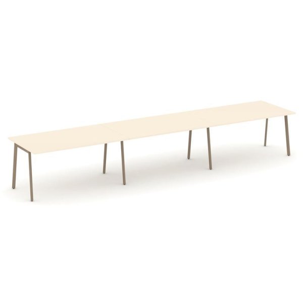 Стол переговорный ES.PRG-3.4-P (4740х980х750) (Сатин/Металл Латте)