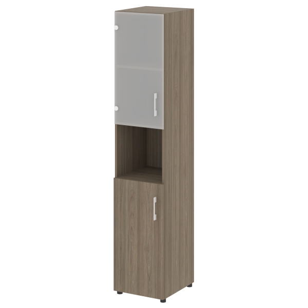 Шкаф высокий узкий нужен топ левый LT.SU 1.4 L 400x450x1990 (Вяз Благородный)