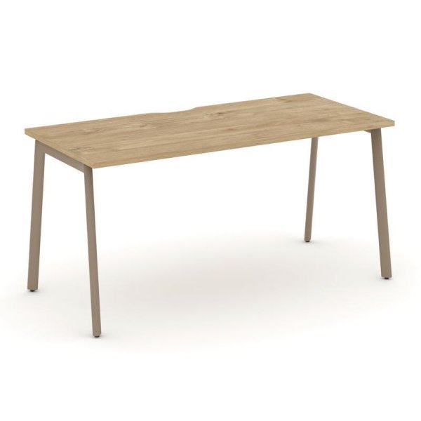 Стол письменный ES.SP-4-VP (1580х730х750) (Тиквуд Светлый/Металл Латте)