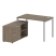 Рабочая станция с опорной тумбой левая Metal System Style БП.РС-СТС-2.2 Л 1300x1520x750 (Дуб Наварра/Серый металл)