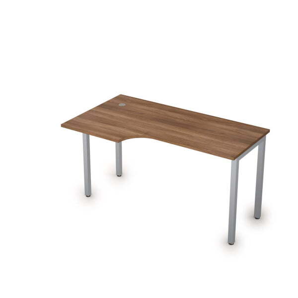 Стол письменный на металлокаркасе лев Стиль 2М.142 1400x800x750 (Шамони темныйСерый)