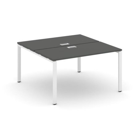 Рабочая станция 2-х сторонняя SN-6P.DRS-001 (980х1232х750) (Антрацит/Металл Белый)