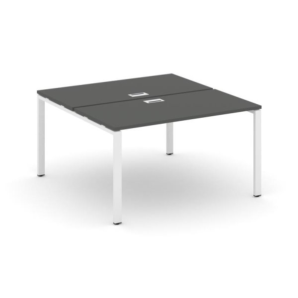 Рабочая станция 2-х сторонняя SN-6P.DRS-021 (980х1632х750) (Антрацит/Металл Белый)