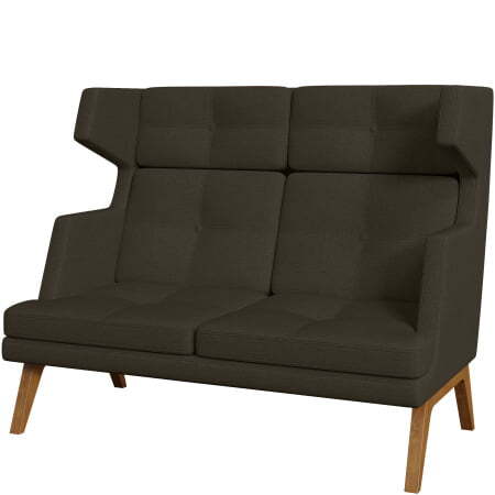 Диван офисный 2-х местный высокий Беверли (Диван 2-местный высокий bravo_v_dark_brown)