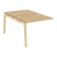 Наборный элемент рабочей станции на деревянных опорах Onix Wood OW.2.NRS-1.8 980x1635x750 (Тиквуд Светлый/Дуб Темный)