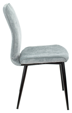 Стул для кухни KF-3 серо-голубой Light 28 металл черный на ножках (KF-3/LT28) (Серо-голубой)