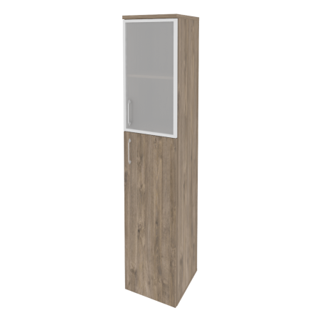 Шкаф высокий узкий правый Onix O.SU-1.7RR 400x420x1977 (Тиквуд Темный)