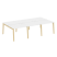 Рабочая станция на деревянных опорах Onix Wood OW.D.RS-6.1.8 2940x1635x750 (Тиквуд Светлый/Дуб Темный)