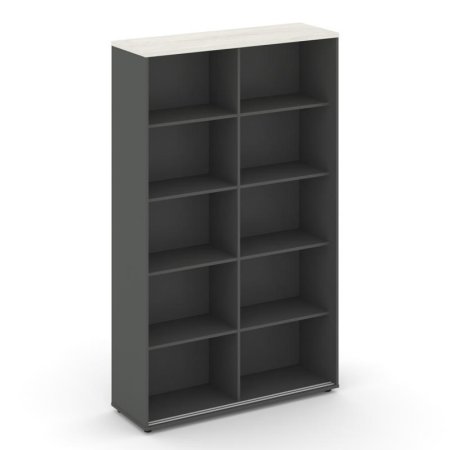 Шкаф-купе с полками SN.SHK.E-001 (1200х400х1982) (Антрацит/Дуб Наварра)