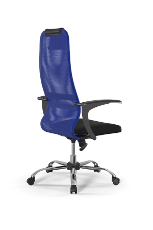 Кресло для руководителя Метта Sit 8 B1-8U - X1+UMF(X1) /Uh00/Wh00/U0mL-b(M09.B21.G20.W01) (Синий | Черный)