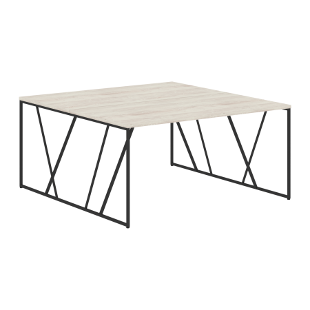 Стол двойной LOFTIS LWST 1516 1560х1606х750 (Сосна ЭдмонтЧерный)