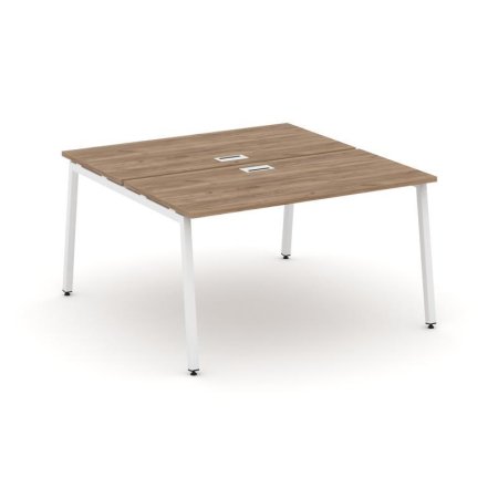 Рабочая станция 2-х сторонняя SN-4A.DRS-011 (980х1432х750) (Дуб Табак/Металл Белый)