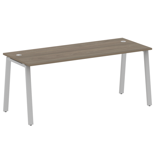 Стол письменный Metal System Style БА.СП-5 1800x720x750 (Вяз/Серый металл)