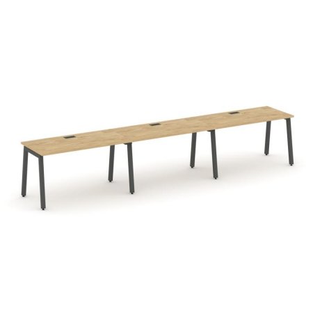 Рабочая станция 1 сторонняя SN-5A.ORS-053 (4140х800х750) (Тиквуд Светлый/Металл Антрацит)