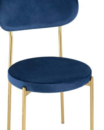 Стул Барбара велюр синий золотые ножки (Стул Барбара синий)