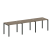 Рабочая станция на 3 раб. места Metal System Style БП.СМ-3.1 3000x720x750 (Дуб Наварра/Серый металл)
