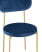 Стул Барбара велюр синий золотые ножки (Стул Барбара синий)