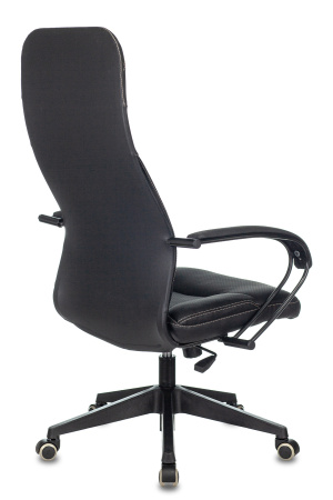 Кресло руководителя CH-608/ECO черный эко.кожа крестов. пластик (Черный)