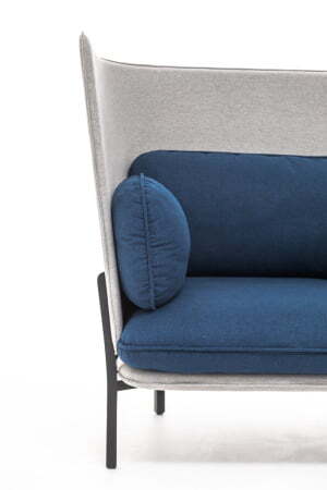 BELLAGIO Кресло высокое (СЕРО-СИНИЙ)