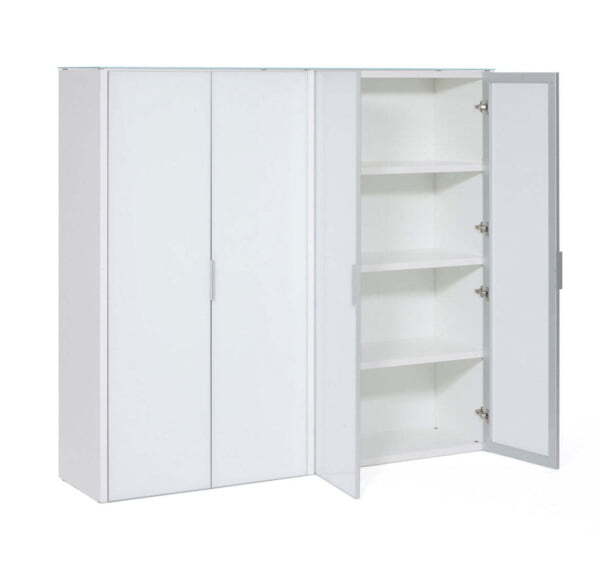 Шкаф для бумаг 4 двери 1907х452х1714 (Белый)