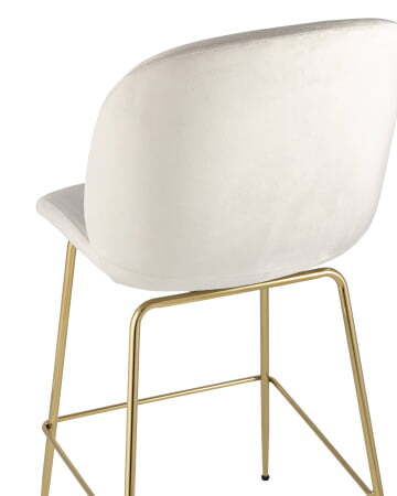 Стул полубарный Beetle со спинкой бежевый (Стул полубарный Турин бежевый)